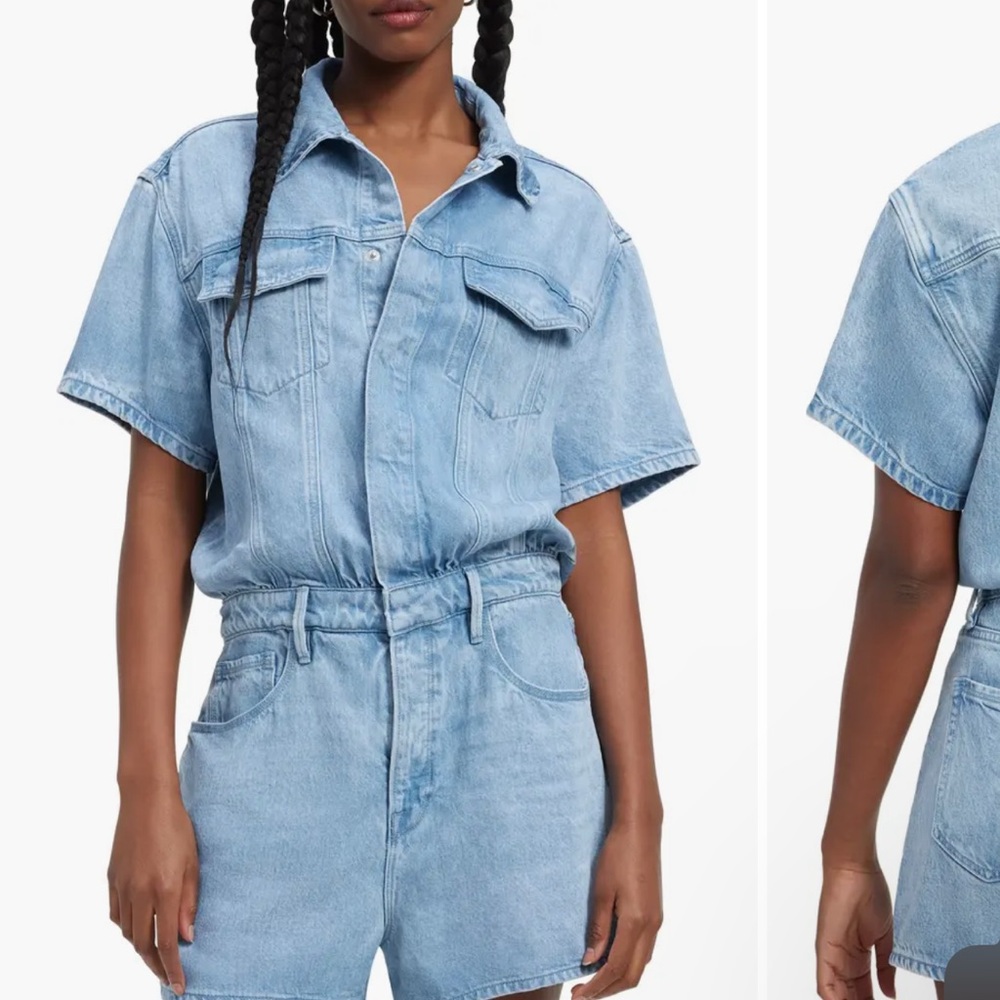 Good American Weighless Short Jumpsuit